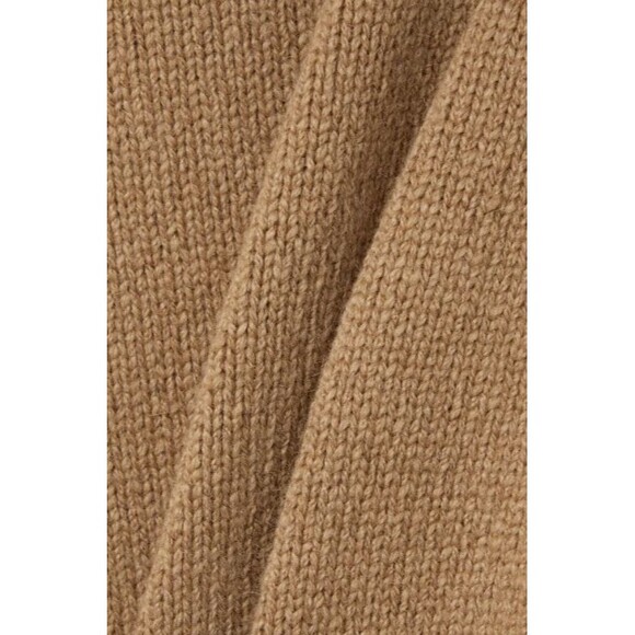 Nili Lotan Cambridge Short Sleeve Camel Hair Sweater Turtleneck Tan Size Small - Picture 8 of 9